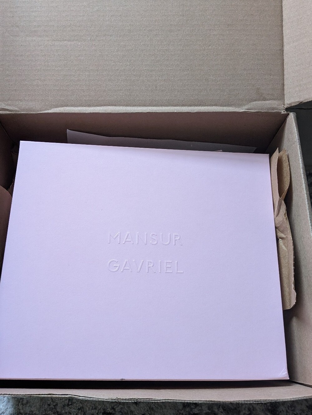 Mansur Gavriel Double Strap Heeled Sandal, New In Box - Picture 8 of 8